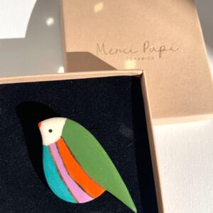 Broche RUMBA rehaussée d'or