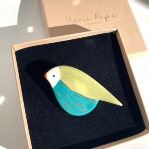 Broche MAMBO rehaussée d'or