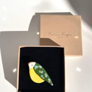 Broche Java rehaussée d'or