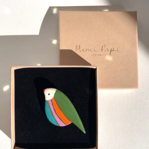 Broche RUMBA rehaussée d'or