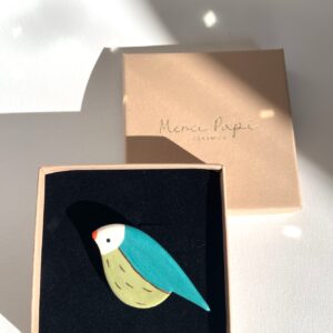 Broche TANGO rehaussée d'or