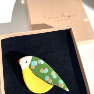 Broche Java rehaussée d'or